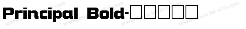 Principal Bold字体转换